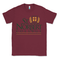 Burgundy St. Norbert College Classic Tee - linhVisuals