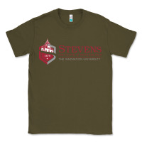 Army Green Stevens Institute of Technology Classic Tee - linhVisuals
