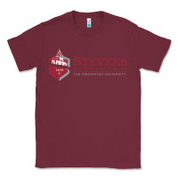 Burgundy Stevens Institute of Technology Classic Tee - linhVisuals