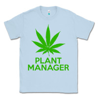 Dusty Blue plant manager weed pot cannabis flippin sweet gear transparent copy Classic Tee - linhVisuals