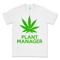 White plant manager weed pot cannabis flippin sweet gear transparent copy Classic Tee - linhVisuals