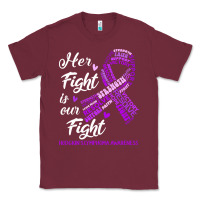 Burgundy hodgkins lymphoma awareness t  shirt hodgkin's lymphoma awareness her Classic Tee - linhVisuals
