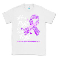 White hodgkins lymphoma awareness t  shirt hodgkin's lymphoma awareness her Classic Tee - linhVisuals