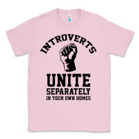 Bubblegum Pink introverts unite Classic Tee - linhVisuals