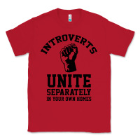 Red introverts unite Classic Tee - linhVisuals