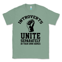 Sage introverts unite Classic Tee - linhVisuals