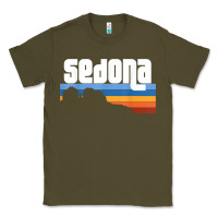 Army Green cute retro i love sedona arizona desert sunset az t shirt Classic Tee - linhVisuals