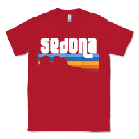Red cute retro i love sedona arizona desert sunset az t shirt Classic Tee - linhVisuals