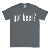 Charcoal Heather beer Classic Tee - linhVisuals