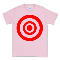 Bubblegum Pink bullseye target Classic Tee - linhVisuals