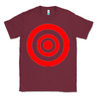 Burgundy bullseye target Classic Tee - linhVisuals