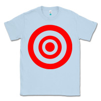 Dusty Blue bullseye target Classic Tee - linhVisuals