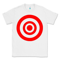 White bullseye target Classic Tee - linhVisuals