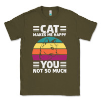 Army Green Funny Cat Lover Sarcastic Cat Memes Classic Tee - linhVisuals