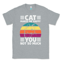 Heather Grey Funny Cat Lover Sarcastic Cat Memes Classic Tee - linhVisuals