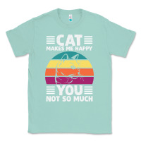 Seafoam Funny Cat Lover Sarcastic Cat Memes Classic Tee - linhVisuals