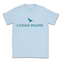 Dusty Blue cathay pacific essential Classic Tee - linhVisuals
