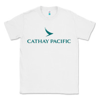 White cathay pacific essential Classic Tee - linhVisuals