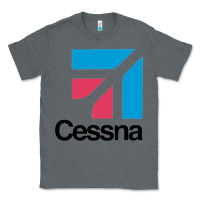 Charcoal Heather cessnas Classic Tee - linhVisuals
