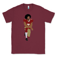 Burgundy colin kaepernick kneeling classic Classic Tee - linhVisuals