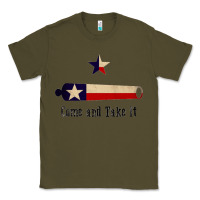 Army Green come and take it   texas flag essential Classic Tee - linhVisuals