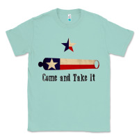 Seafoam come and take it   texas flag essential Classic Tee - linhVisuals