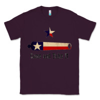 Plum come and take it   texas flag essential Classic Tee - linhVisuals