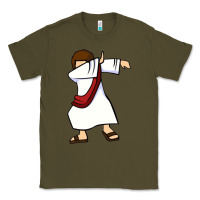 Army Green dabbing jesus christian dab dance Classic Tee - linhVisuals