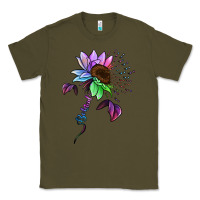 Army Green Be Kind Autism Semicolon Classic Tee - Jasminsmagicworld