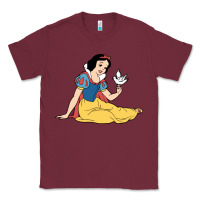 Burgundy snow white Classic Tee - linhVisuals