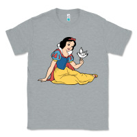 Heather Grey snow white Classic Tee - linhVisuals