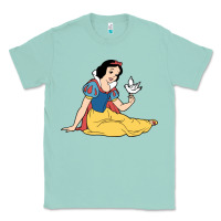 Seafoam snow white Classic Tee - linhVisuals