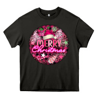 Asphalt pink merry christmas Heavy Core Tee - FaDigitalArtStudio