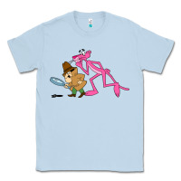 Dusty Blue the pink panther Classic Tee - linhVisuals