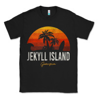 Black jekyll island beach georgia ga palms vacation surf sundown tank top Classic Tee - linhVisuals