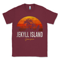 Burgundy jekyll island beach georgia ga palms vacation surf sundown tank top Classic Tee - linhVisuals