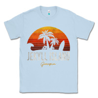 Dusty Blue jekyll island beach georgia ga palms vacation surf sundown tank top Classic Tee - linhVisuals