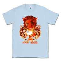Dusty Blue set your heart ablaze Classic Tee - linhVisuals