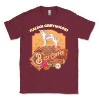 Burgundy mom t  shirt italian greyhound best coffee   dog owner coffee lover gi Classic Tee - linhVisuals
