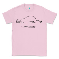 Bubblegum Pink Funny Animal Sloth SLOPHISTICATED Classic Tee - linhVisuals