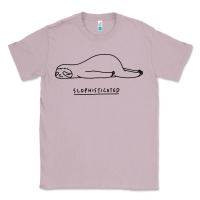 Lilac Funny Animal Sloth SLOPHISTICATED Classic Tee - linhVisuals