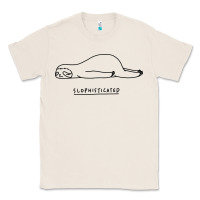 Natural Funny Animal Sloth SLOPHISTICATED Classic Tee - linhVisuals