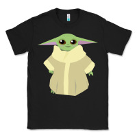Black Baby Grogu Legend Classic Tee - linhVisuals