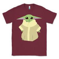 Burgundy Baby Grogu Legend Classic Tee - linhVisuals