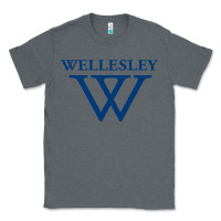 Charcoal Heather Wellesley College Classic Tee - linhVisuals