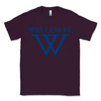 Plum Wellesley College Classic Tee - linhVisuals