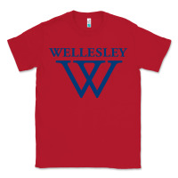 Red Wellesley College Classic Tee - linhVisuals