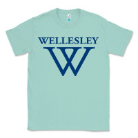 Seafoam Wellesley College Classic Tee - linhVisuals