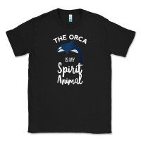 Black orca spirit animal killer whale ocean sea marine funny water raglan ba Classic Tee - linhVisuals