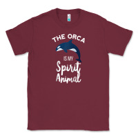 Burgundy orca spirit animal killer whale ocean sea marine funny water raglan ba Classic Tee - linhVisuals